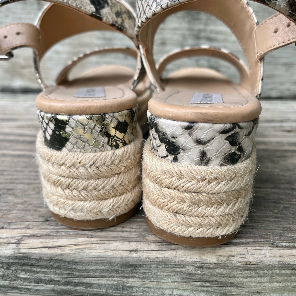 Steve Madden Python Platform Sandals Size 6 - image 8